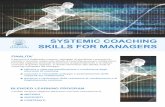 SYSTEMIC COACHING SKILLS FOR MANAGERS