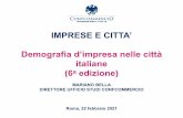 IMPRESE E CITTA’ Demografia d’impresa nelle città italiane ...