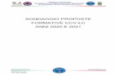 SONDAGGIO PROPOSTE FORMATIVE CCV-LC ANNI 2020 E 2021