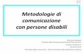 Metodologie di comunicazione con persone disabili