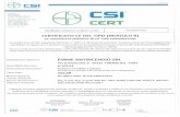 Certificato numero / CERTIFICATO CE ... - emme-italia.com
