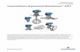 Bollettino tecnico: Trasmettitore di pressione Rosemount 3051