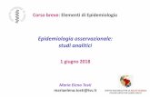 Epidemiologia osservazionale: studi analitici