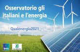 Osservatorio gli italiani e l energia