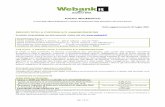 FOGLIO INFORMATIVO - WeBank
