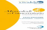 XXVII EDIZIONE - Conservatorio Antonio Vivaldi
