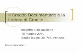 Il Credito Documentario e la lettera di credito