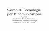 Corso di Tecnologie per la comunicazione