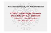 CORSO di Patologia Generale anno 2012-2013, 2° semestre ...