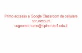 Primo accesso a Google Classroom da cellulare con account ...