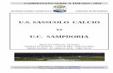 U.S. SASSUOLO CALCIO vs U.C. SAMPDORIA