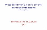 Metodi Numerici con elementi di Programmazione