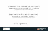 Registrazione della attività vaccinali attraverso il ...