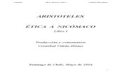 Etica a Nic³maco, Libro I, Crist³bal Videla-Hintze