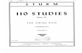 Sturm - 110 Studi per Contrabasso Vol.II (56-110)