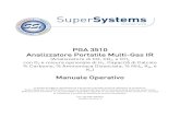 PGA 3510 Analizzatore Portatile Multi-Gas IR Manuale .PGA 3510 Analizzatore Portatile Multi-Gas IR