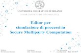 Editor per simulazione di processi in Secure Multiparty Computation