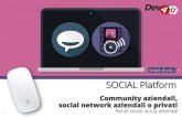 PIATTAFORMA SOCIAL: Social network per aziende