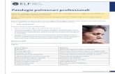 Patologie polmonari professionali - .Scheda informativa ELF â€” patologie polmonari professionali