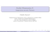 Analisi Matematica II. - .Analisi Matematica II. IntegrazionesecondoRiemann ClaudioSaccon1 1Dipartimento
