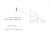 Le matematiche pure e le matematiche miste - mathesis/conferenze/files-presentazioni/1213/...  meccanica,