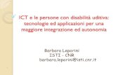 ICT e le persone con disabilit  uditiva: tecnologie ed ... ICT e le persone con disabilit  uditiva: