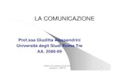 La Comunicazione Organizzativa nel settore dispense/alessandrini/aa2008-2009/Slide La...  Universit 