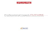 Professional coach brochure a docenti oltre ad essere coach professionisti con credenziale ICF hanno