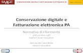 Conservazione digitale e Fatturazione elettronica PA formativi/allegatimateriale...  CONSERVAZIONE