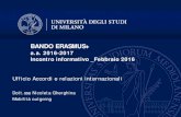 Slide incontri informativi Programma Erasmus+ 16-17 .sistemi accademici diversi da quello italiano