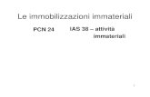 PCN 24 IAS 38 â€“ attivit  immobilizzazioni    I beni immateriali hanno una propria