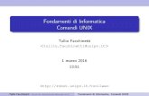 Fondamenti di Informatica Comandi UNIX - robot.unipv. Fondamenti di Informatica Comandi UNIX ullioT