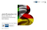 Industry 4.0: A new industrial model - AHK Italien .Disponibilit  emergente/ Diffusione limitata
