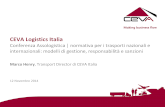 intervento del Dr Marco Henry   (Direttore Trasporti Italia Ceva Logistics) al Global Logistics & Manufacturing Summit