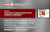 Agenda Digitale  Italiana : Non ¨ un  problema  di  Risorse , ma di  Governance