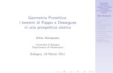 Geometria Proiettiva: i teoremi di Pappo e fioresi/tesi/rampazzo-pres.pdf Geometria Proiettiva: i teoremi