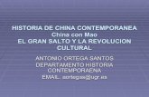 HISTORIA DE CHINA CONTEMPORANEA China con Mao EL GRAN ... III GRAN SALTO Y REV_  ¢  HISTORIA