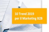 Intingo - 10 trend 2019 per il marketing B2B Alcuni trend 2019 per il Marketing B2B, li puoi implementare