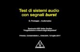 Test di sistemi audio con segnali burst - Seminario AES Audiomatica 28 THD ad alti livelli Effettuando