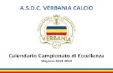 Calendario Campionato di Eccellenza - ASDC Verbania Calcio 2019-08-29آ  Calendario Campionato di Eccellenza