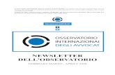 NEWSLETTER DELL'OBSERVATORIO DELL'OBSERVATORIO FEBBRAIO/ MARZO / APRILE 2020. CONCENTRARSI SULLA SITUAZIONE