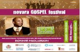 01 Copertina FronteB - Novara Gospel Il Direttore Artistico: Presentazione Sono particolarmente lieto