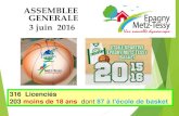 ASSEMBLEE GENERALE 3 juin 2016 - Esemt Centre de Loisirs Marcel Dassault أ  METZ-TESSY Gymnase Jacques
