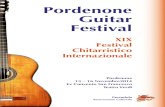 Pordenone Guitar Festival .na sola edizione separa il Pordenone Guitar Festival dal traguardo ... D. Scarlatti Sonata K. 380 M. M. Ponce. ... (2008), â€œRuggero Chiesaâ€‌