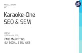 SEO e SEM. Project Work per Karaoke-One