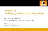 Social TV: audience, device e partecipazione
