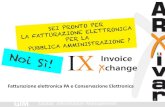 Fattura elettronica PA. ARXivar Invoice Xchange