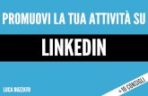 Promuovi la tua attivit  su LinkedIn (+10 consigli)