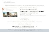 presentazione libro - Presentazione del libro: Riccardo Piccioni Marco Minghetti Giovinezza e politica