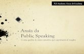 Come vincere l'ansia da public speaking